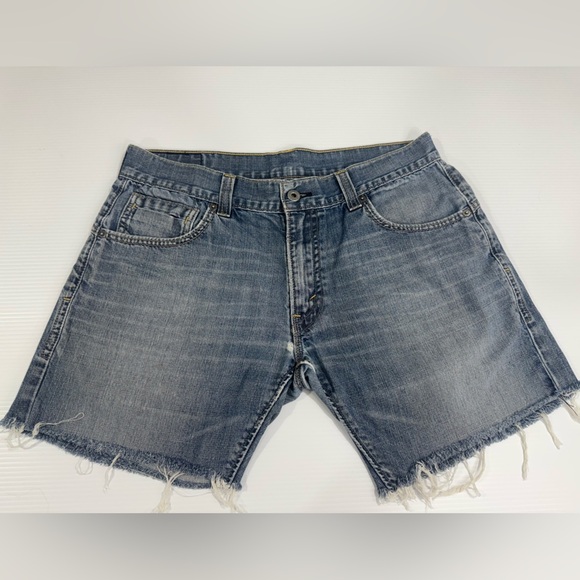 LEVI’S Black Label 514 Shorts  Denim Blue Jeans Sz 34x34 - Picture 1 of 8